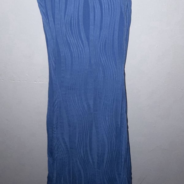 SHEIN Textured Flare Pants Size US 2 Blue