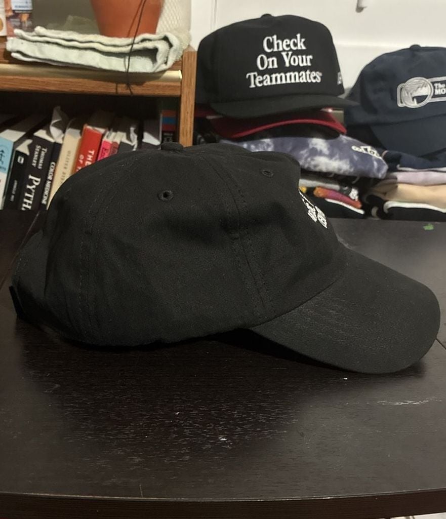 Hit The Music Center Hat Black Cotton Embroidered Logo Baseball Cap 3