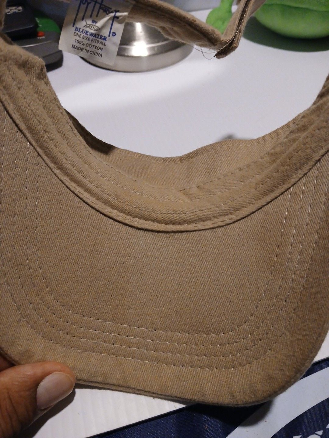 Guy Harvey Marlin Fish Visor One Size Fits All Khaki Cotton 7