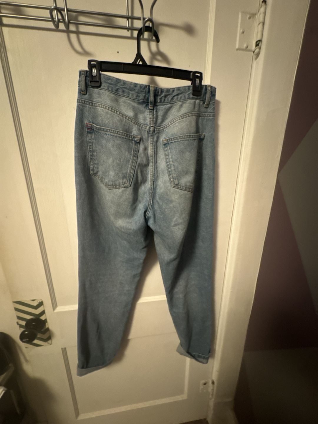 BDG Mom Jeans Size 28 Light Wash Distressed Denim 5