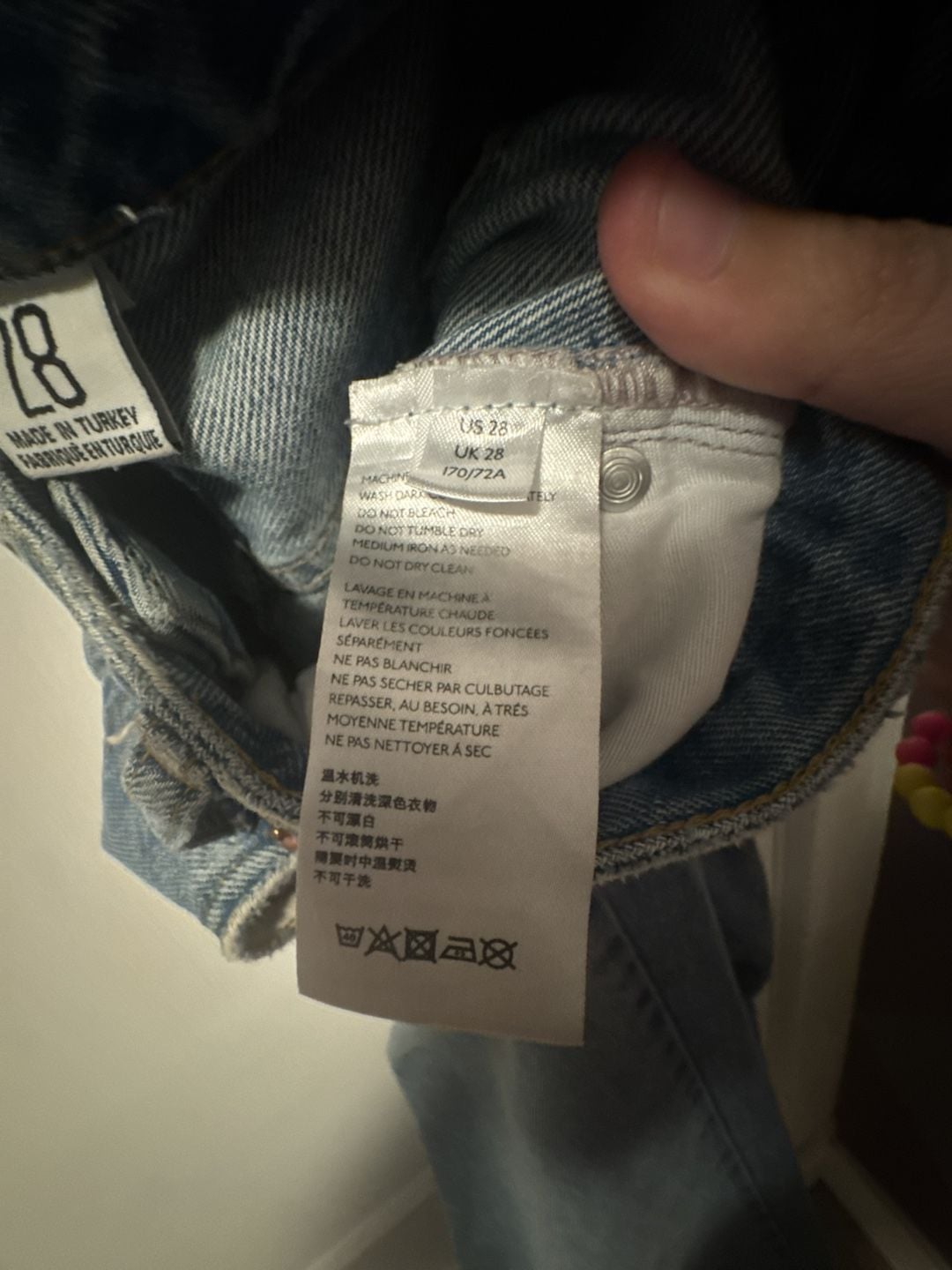 BDG Mom Jeans Size 28 Light Wash Distressed Denim 6