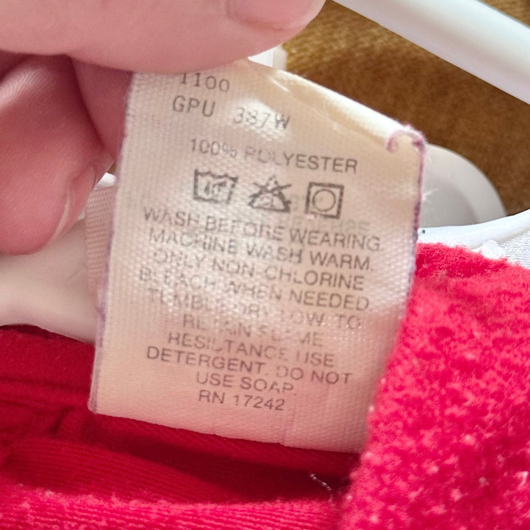 Vintage Red Baby Nightgown by The Flannel Factory, size 12M 7