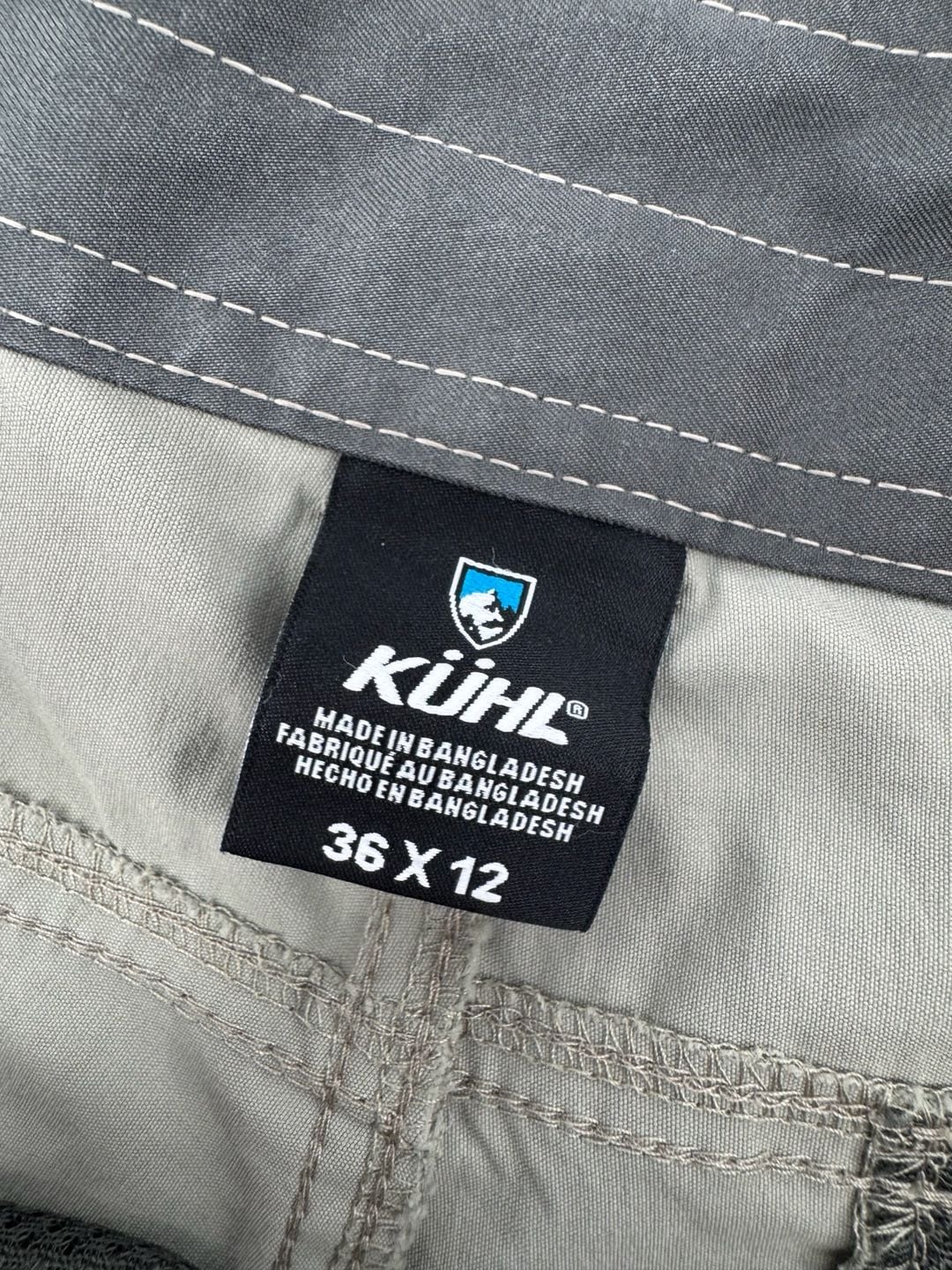 Kuhl Renegade Cargo Shorts Size 36 x 12 Green Hiking Outdoor 6