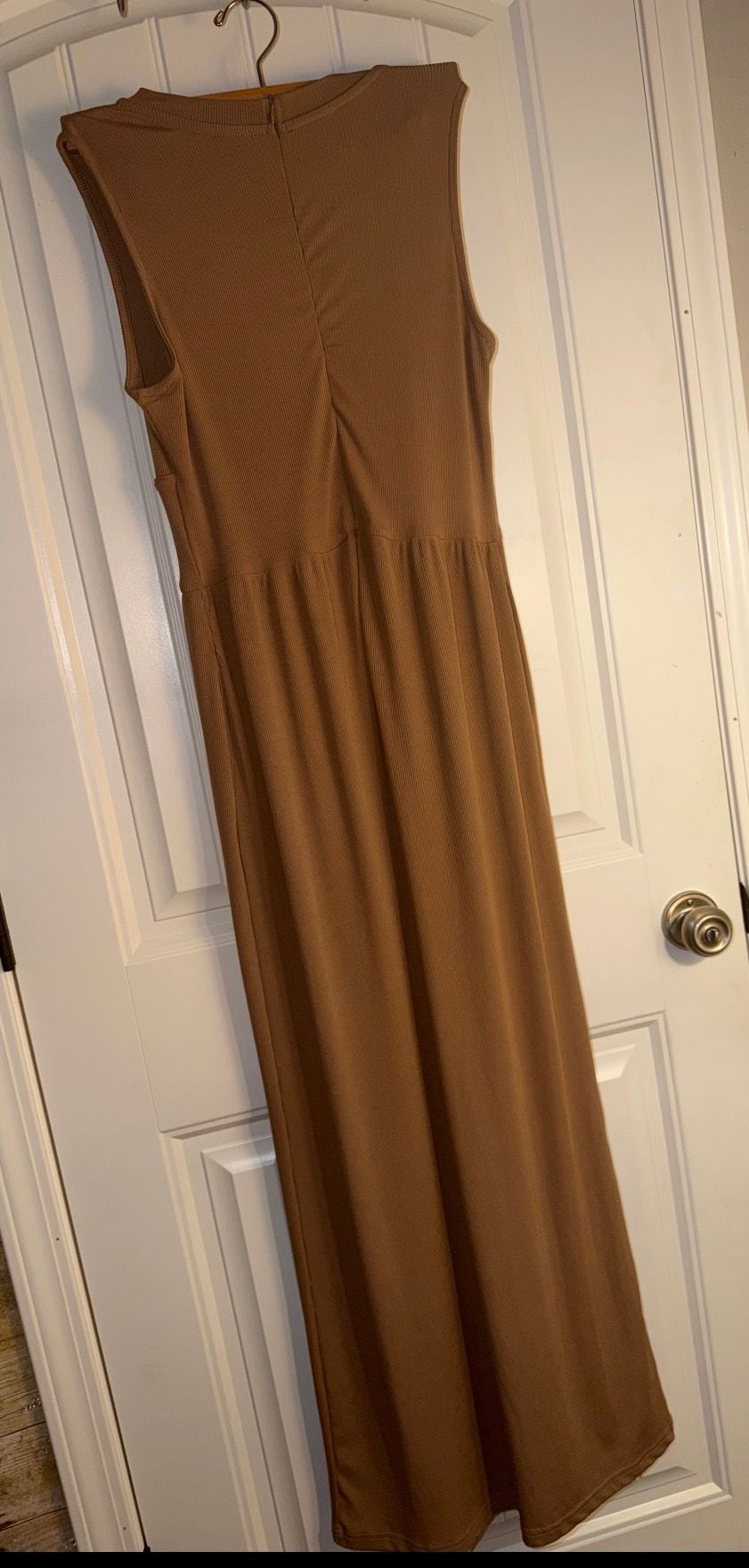 š¤āØ CIDER MOCHA RIBBED WIDE-LEG JUMPSUIT ⢠SNATCHED WAIST + ELEVATED NEUTRAL āØš¤ 6