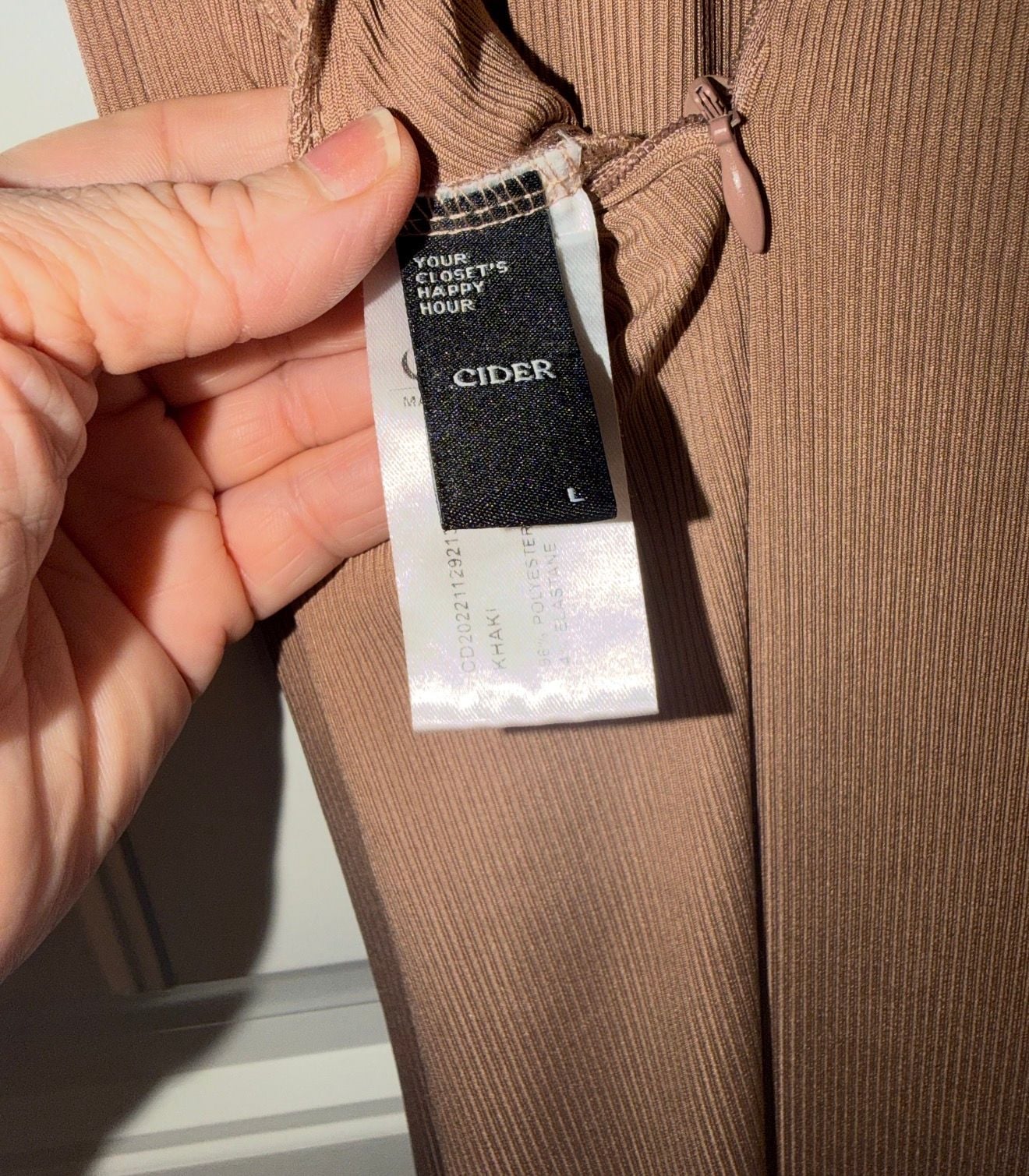 š¤āØ CIDER MOCHA RIBBED WIDE-LEG JUMPSUIT ⢠SNATCHED WAIST + ELEVATED NEUTRAL āØš¤ 8