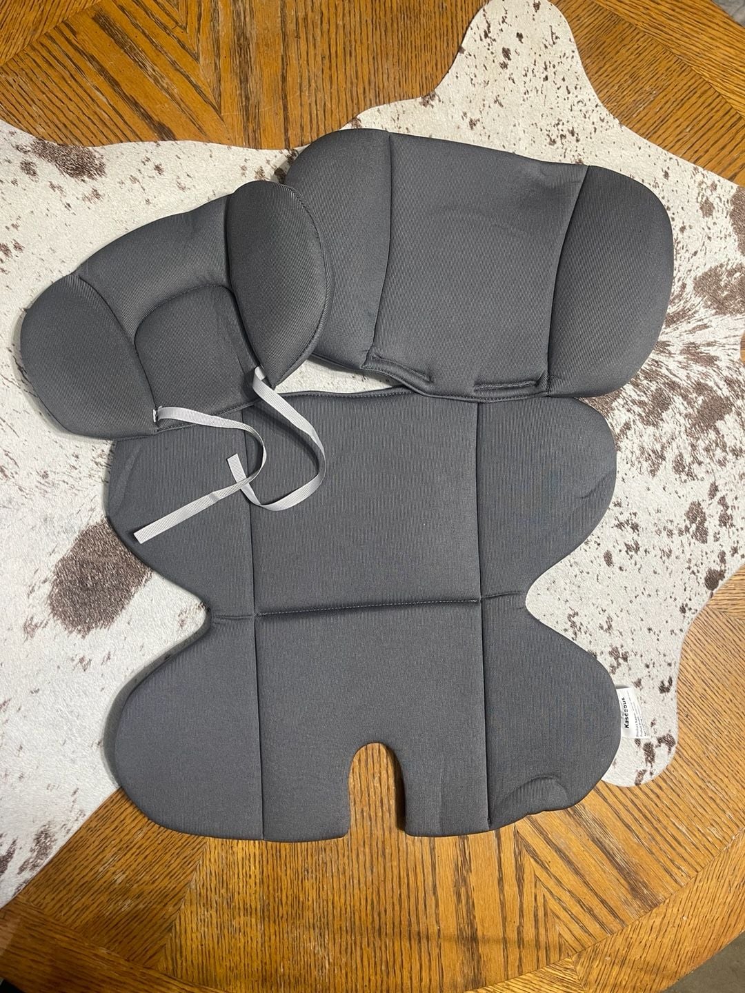 Kaseeous Baby Car Seat Insert Size 0-12Months Grey Polyester Support Cushion 1