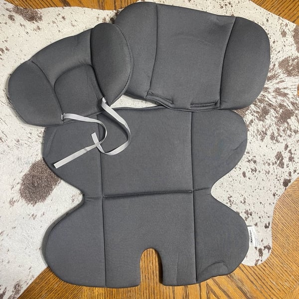 Kaseeous Baby Car Seat Insert Size 0-12Months Grey Polyester Support Cushion