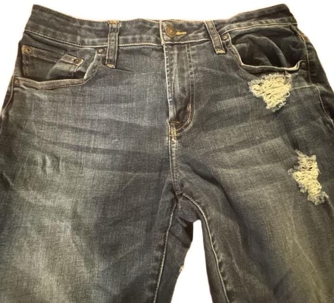 American Eagle Jeans Distressed Denim Blue 1