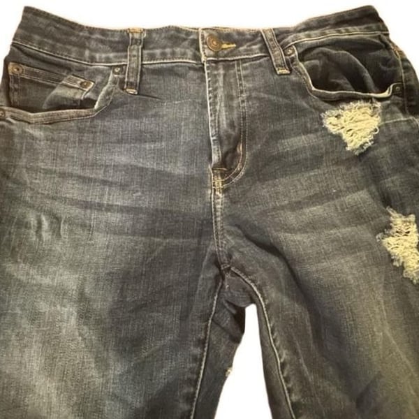 American Eagle Jeans Distressed Denim Blue