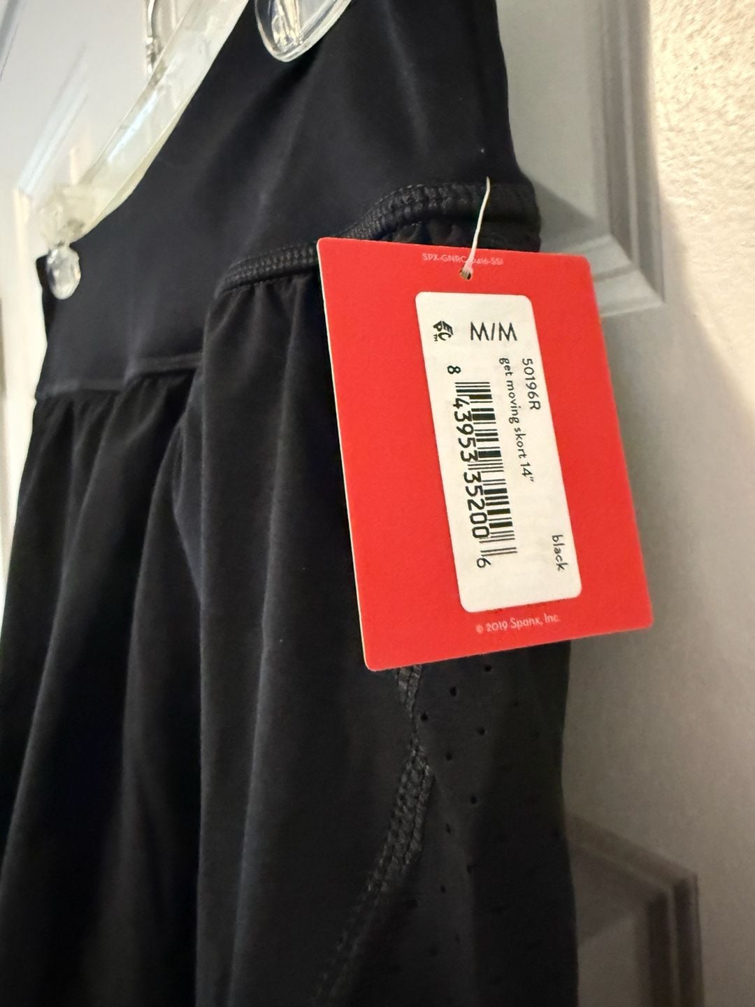 NWT Spanx BLACK Get Moving Skort Size M  7