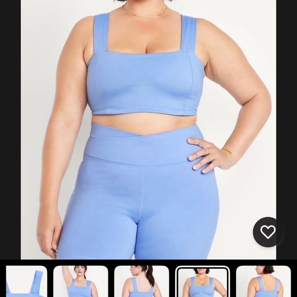 Old Navy CloudComfy Bandeau Sports Bra Light Support