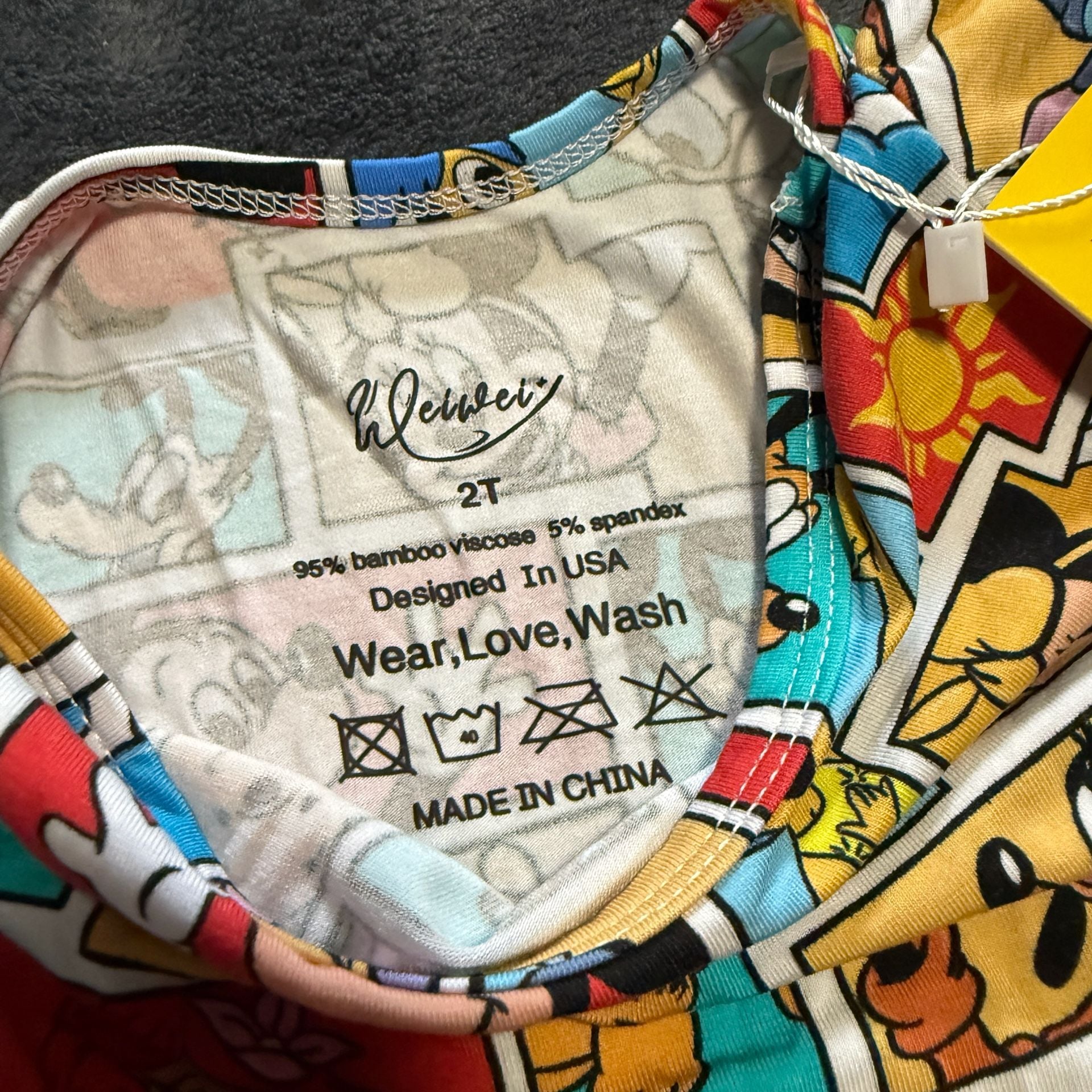 WeiWei Disney Comic Twirl Dress Size 2T Bamboo 3
