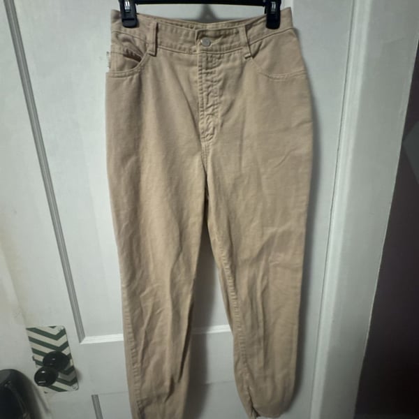Bongo Jeans Size 9 Tan High Waist Denim