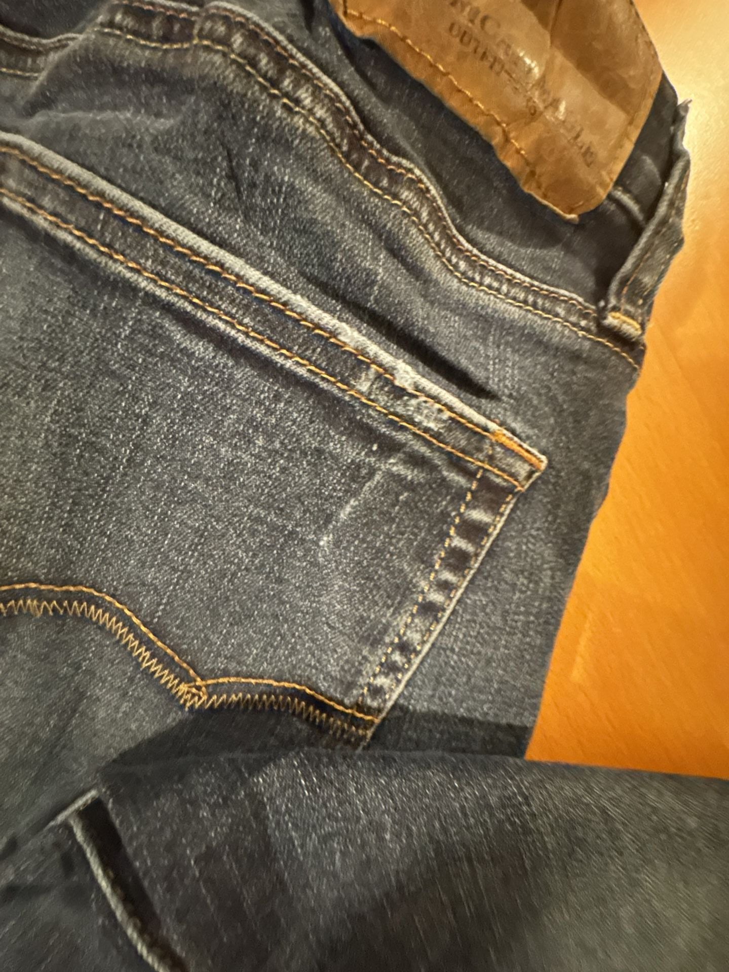 American Eagle Jeans Distressed Denim Blue 9