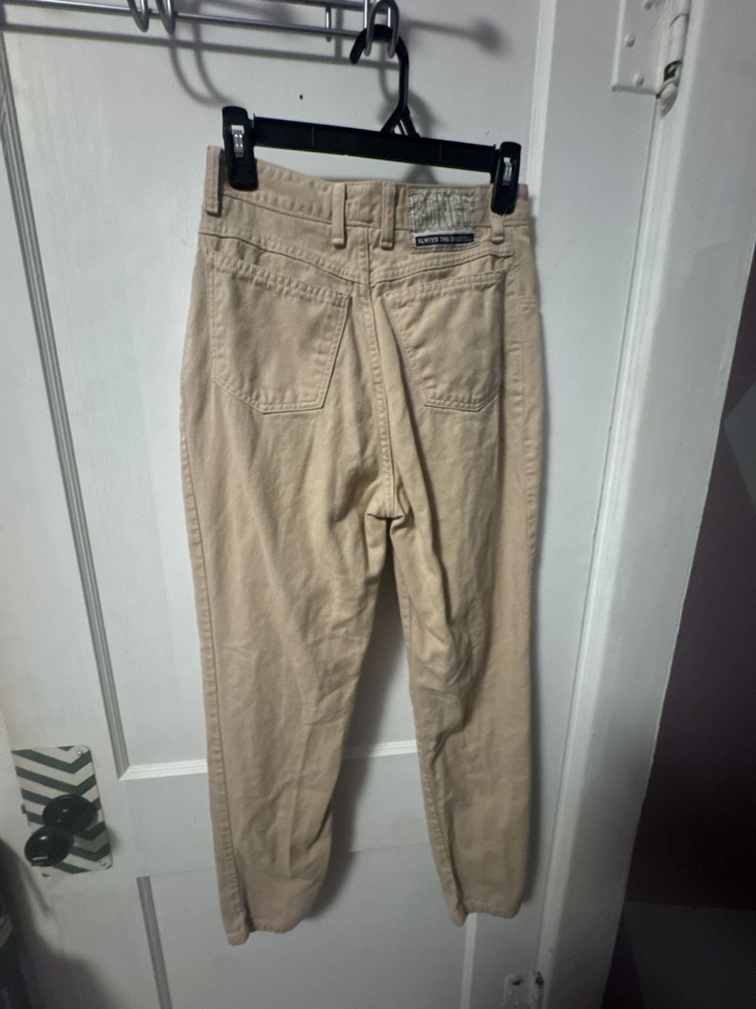 Bongo Jeans Size 9 Tan High Waist Denim 5