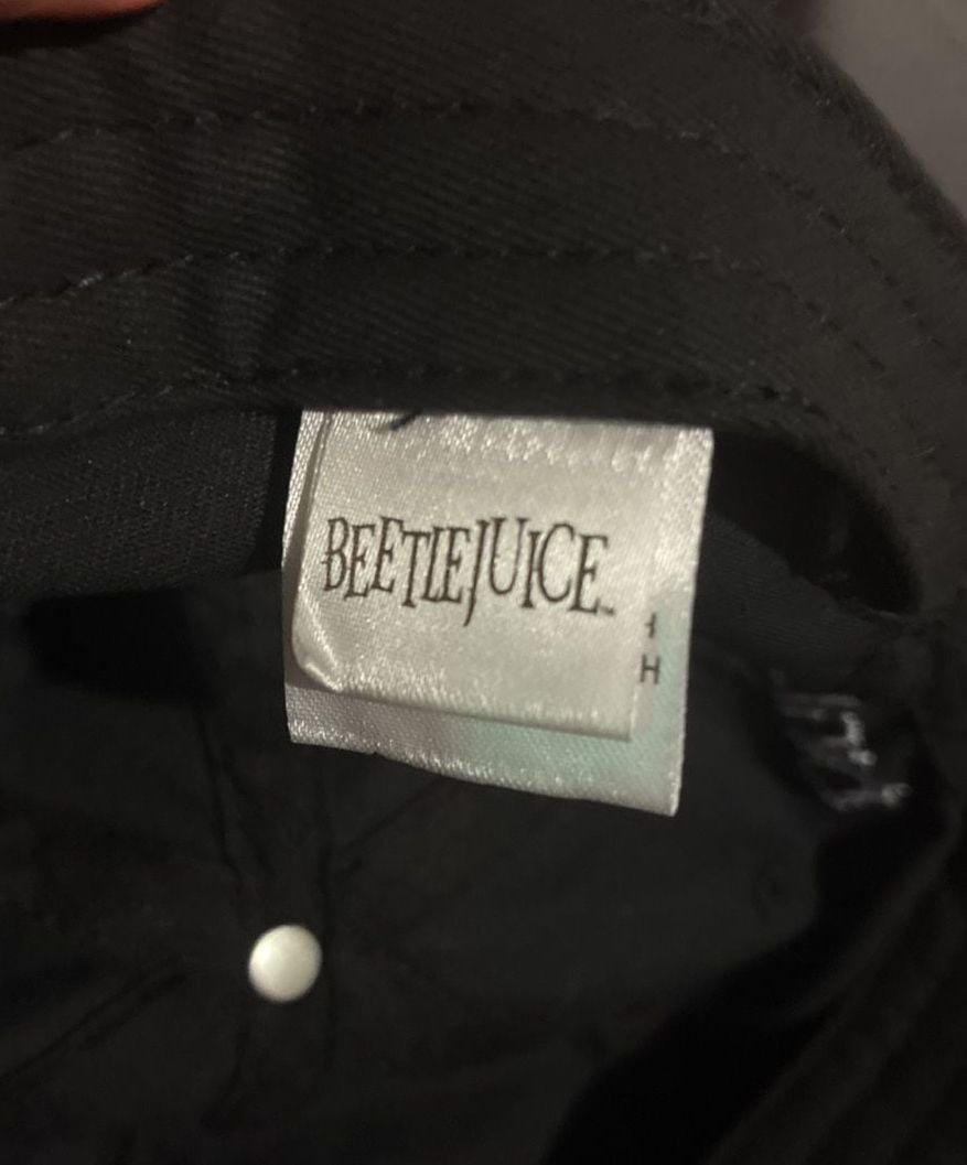 Beetlejuice Strange And Unusual Black Baseball Cap Hat 7