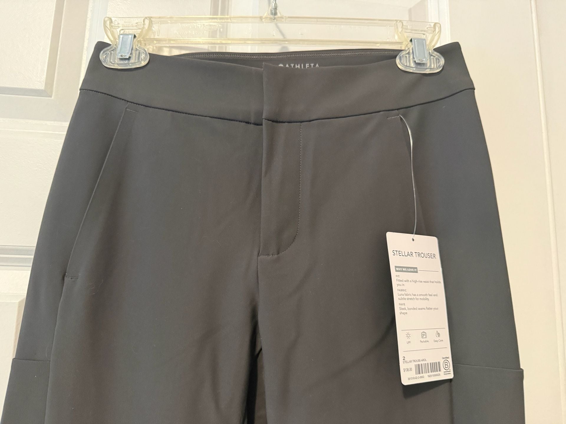 NWT Athleta Stellar Trouser Grey Size 2 6