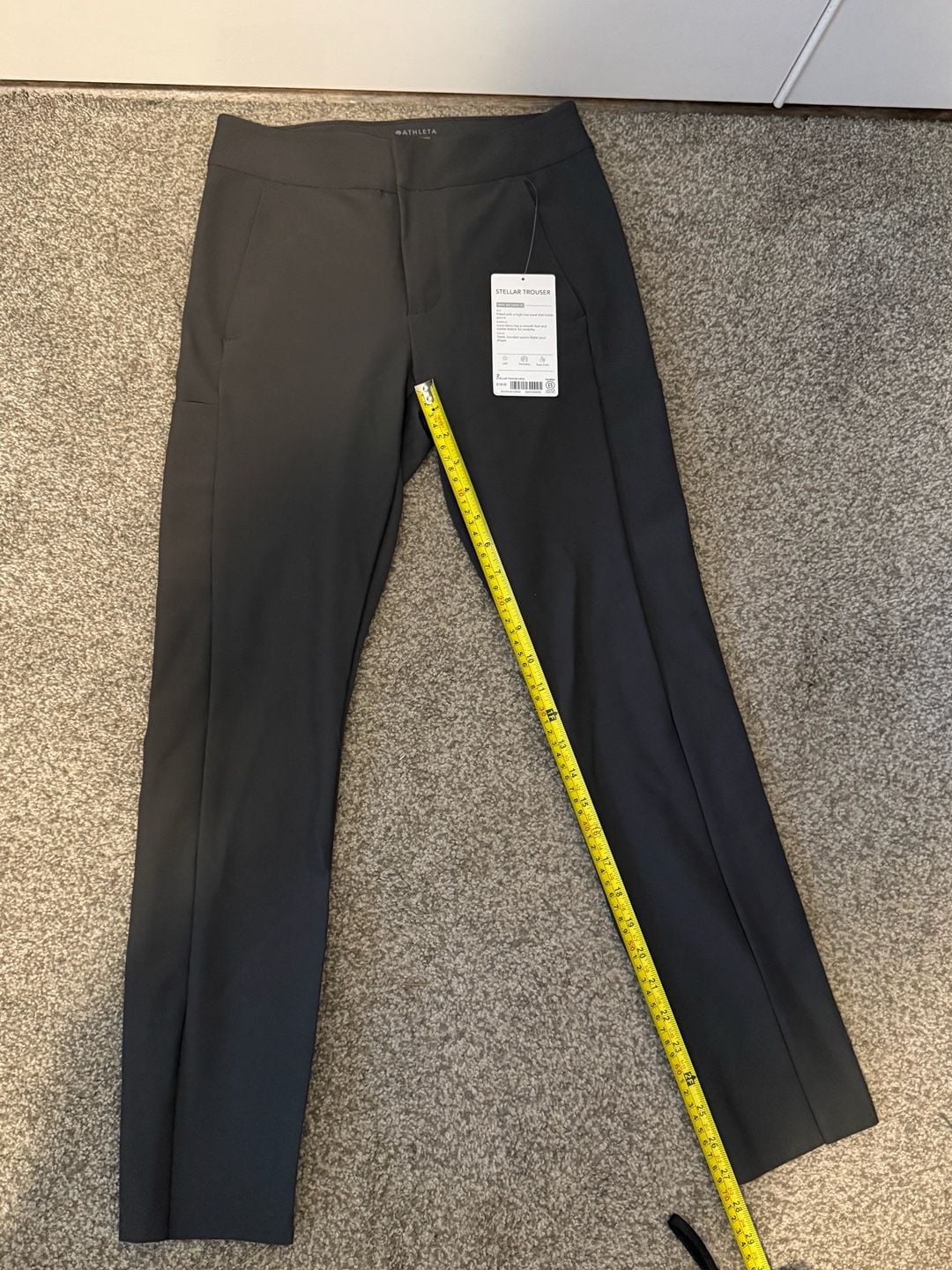 NWT Athleta Stellar Trouser Grey Size 2 11