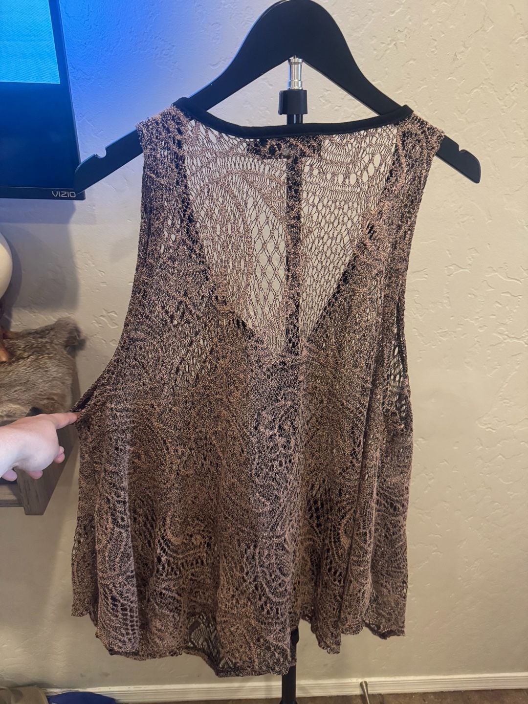 Pretty Angel Boho-Style Crotchet Knit Asymmetrical Vest 6