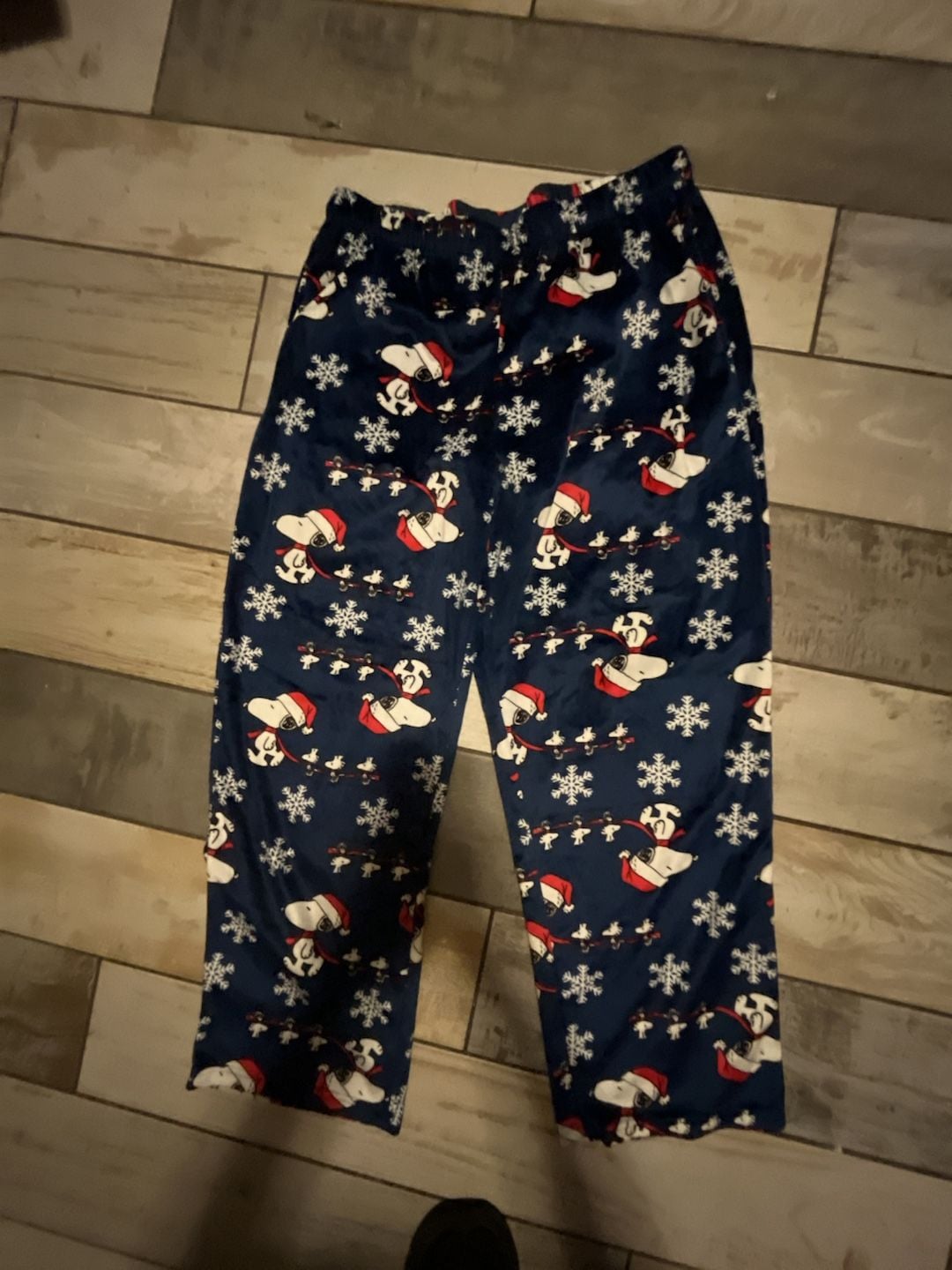 Peanuts Snoopy Christmas Pajama Pants Size L 2