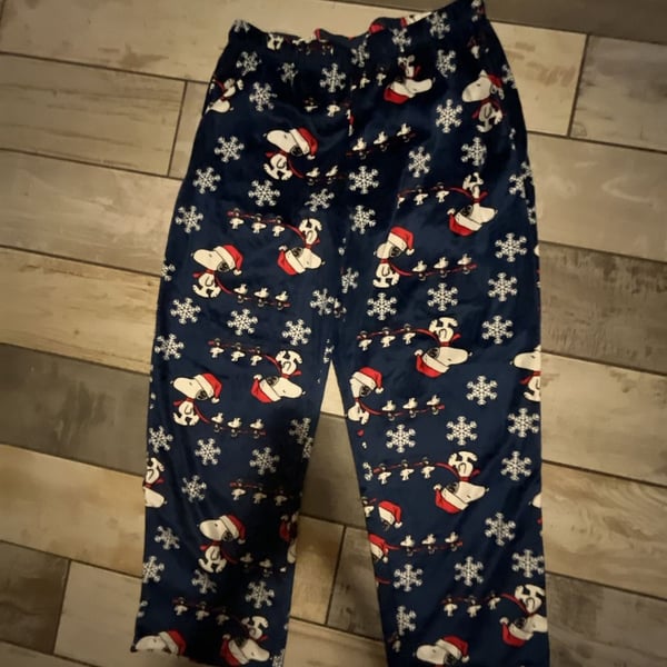 Peanuts Snoopy Christmas Pajama Pants Size L