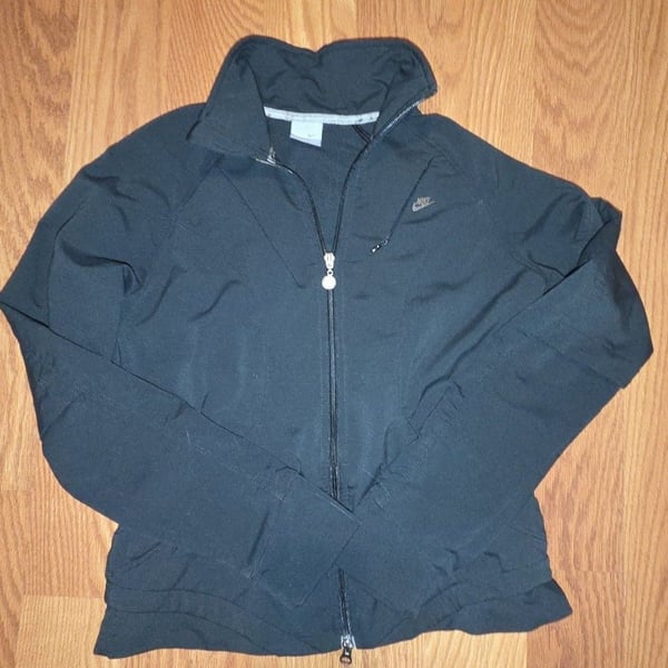 Nike Dri-FIT Full Zip Athletic Track Jacket Black