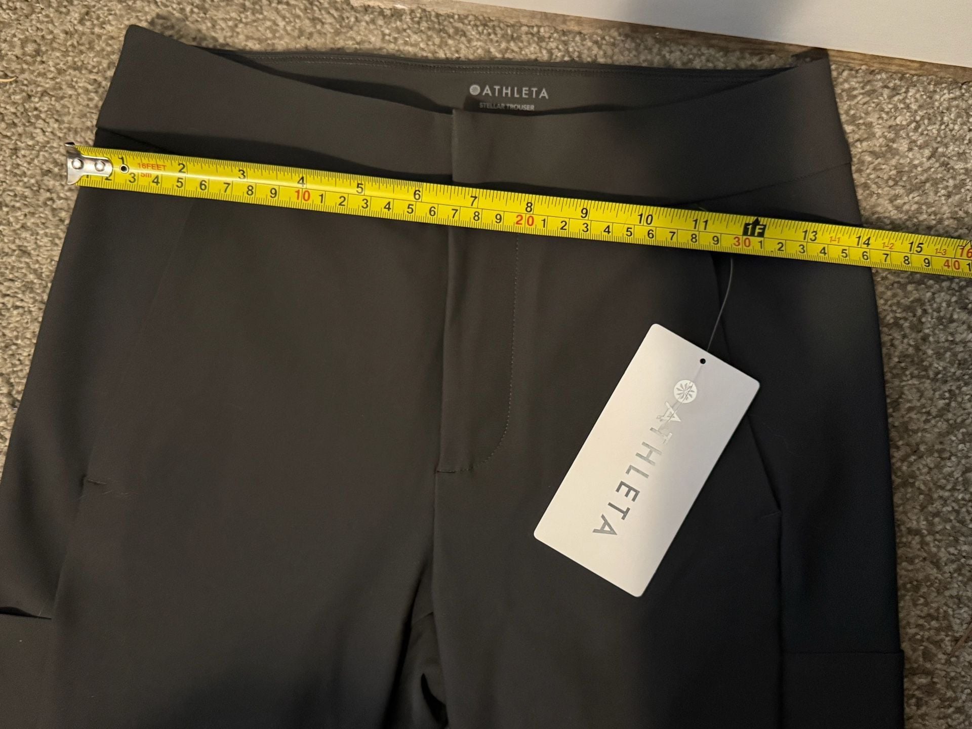 NWT Athleta Stellar Trouser Grey Size 2 12