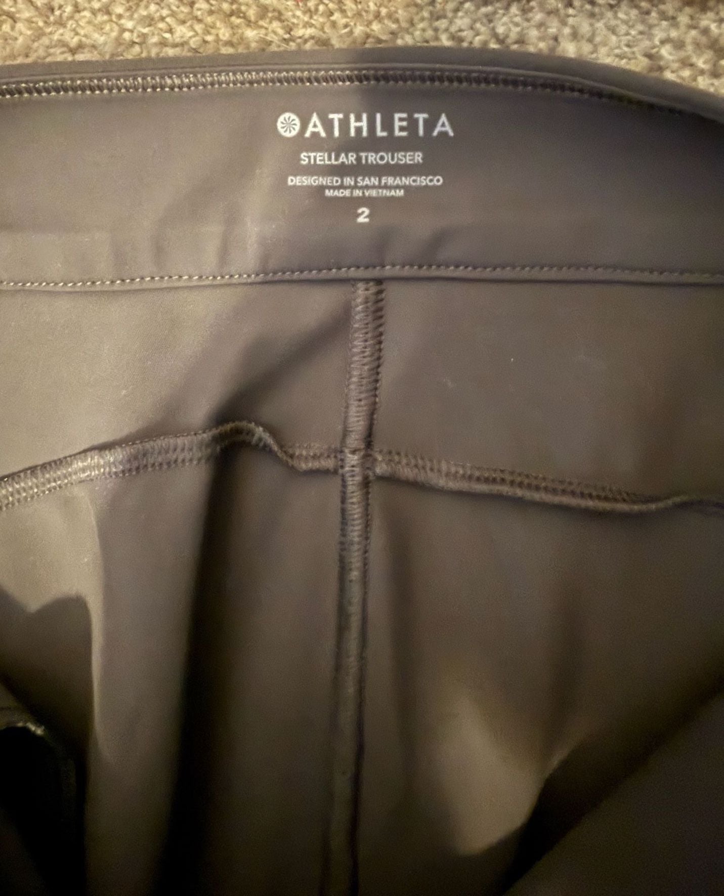 NWT Athleta Stellar Trouser Grey Size 2 13