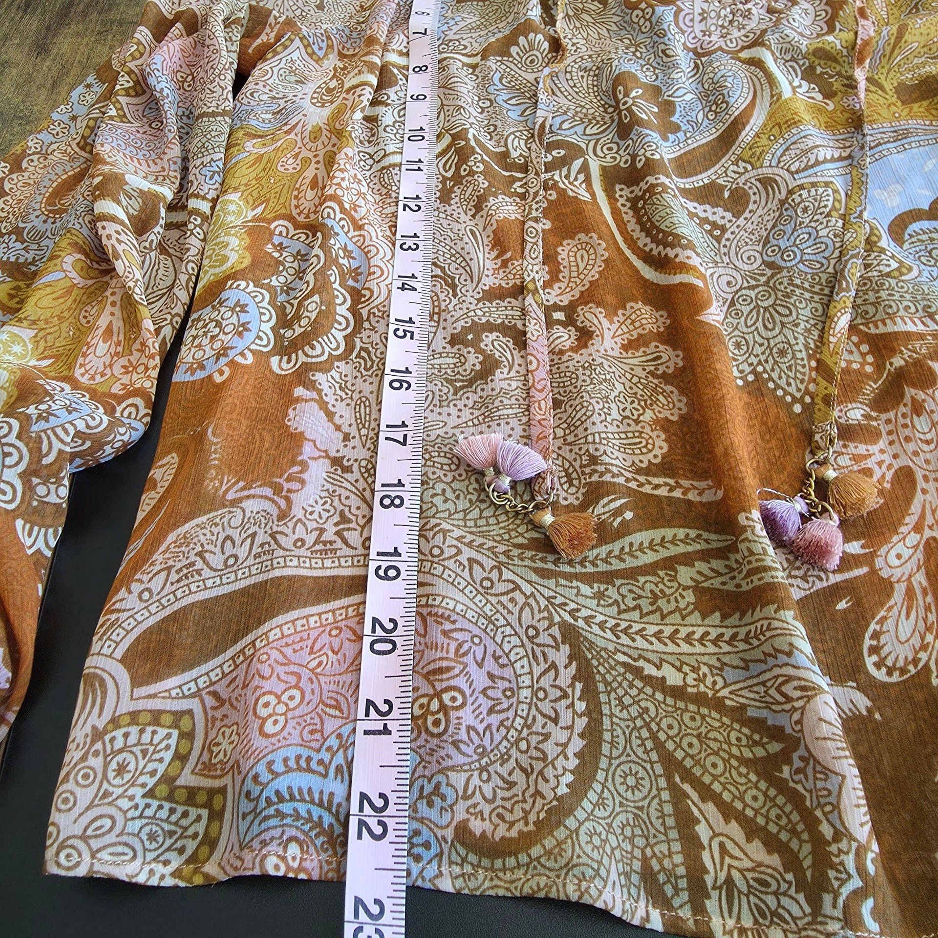 Rachel Zoe Paisley Silk Blouse 8
