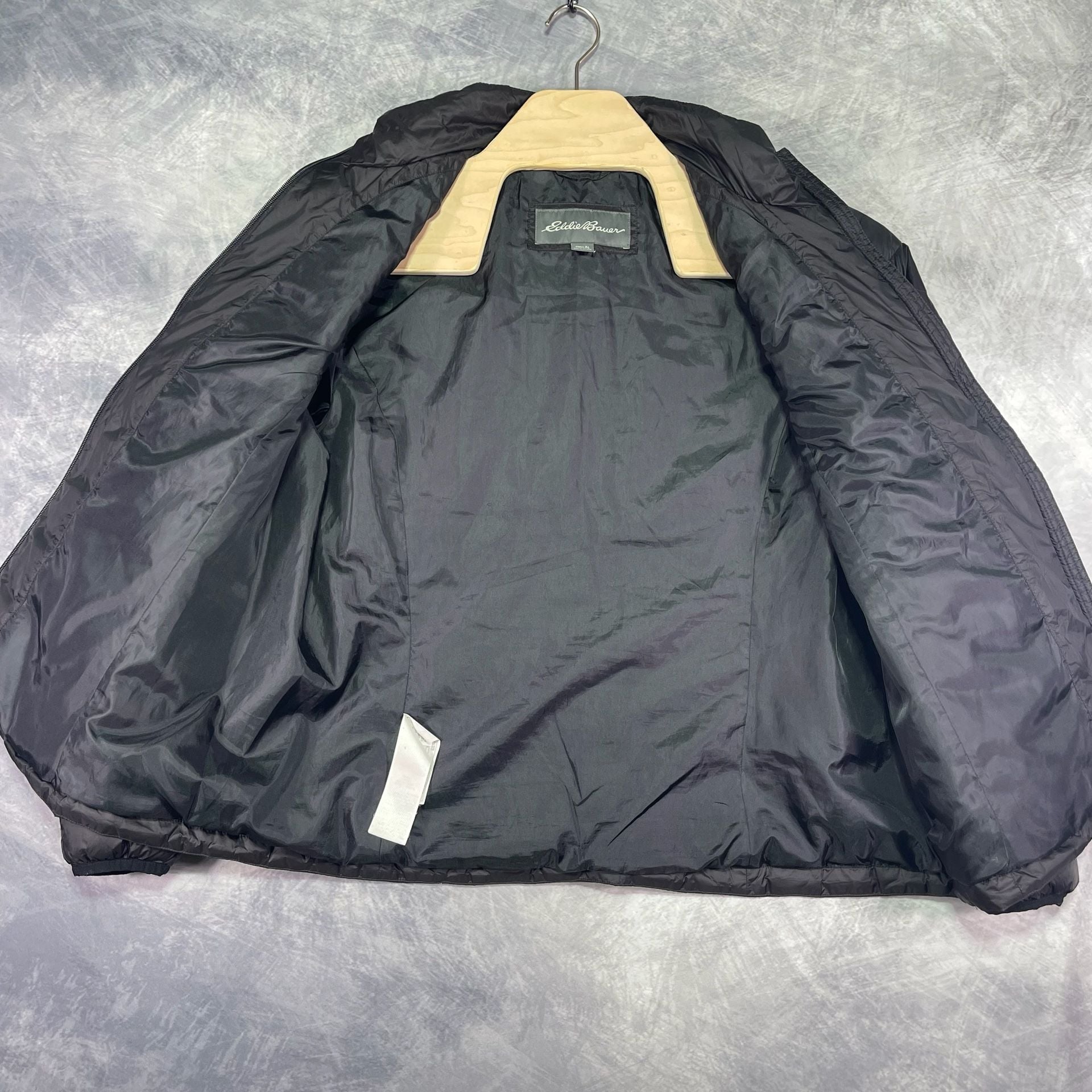 Eddie Bauer Women's 2-Tone Down Jacket Size XL Black Puffer 7