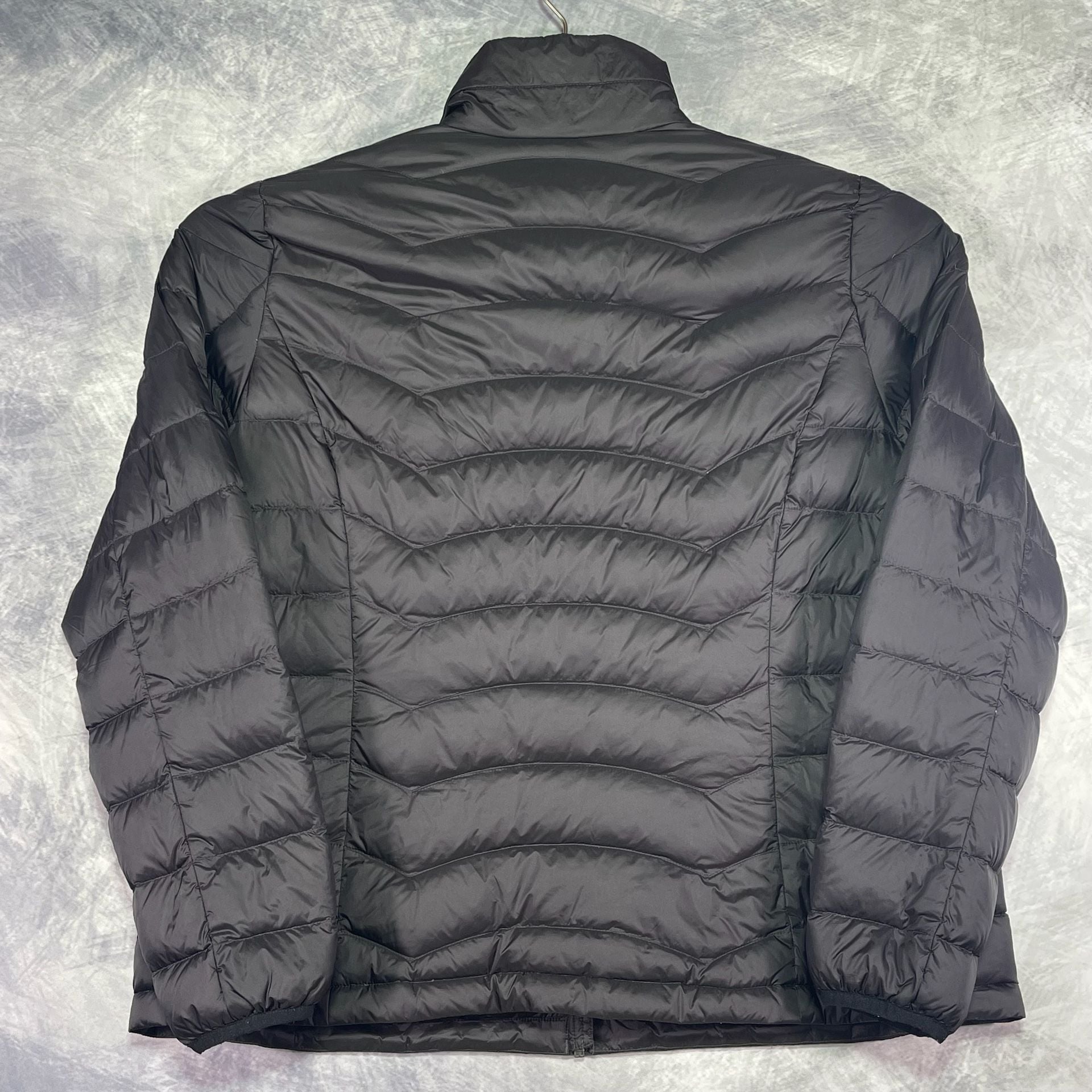 Eddie Bauer Women's 2-Tone Down Jacket Size XL Black Puffer 8