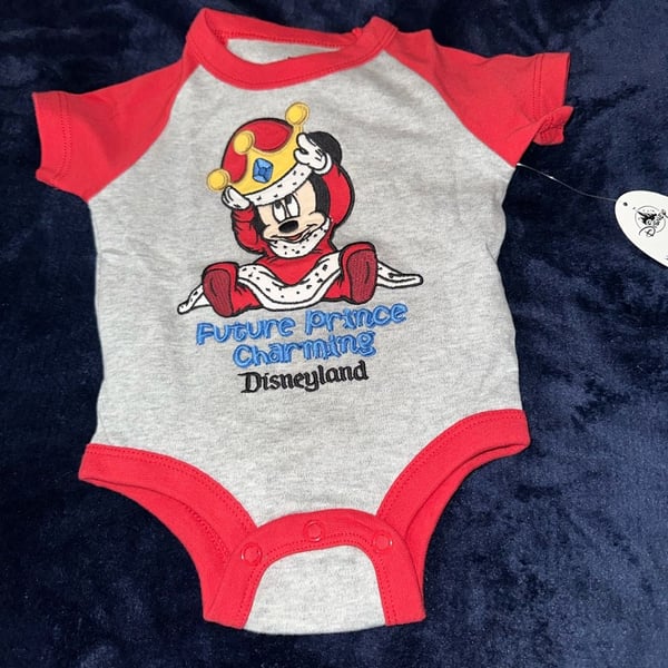 Disney Mickey Mouse Future Prince Charming Bodysuit Size 0-3M