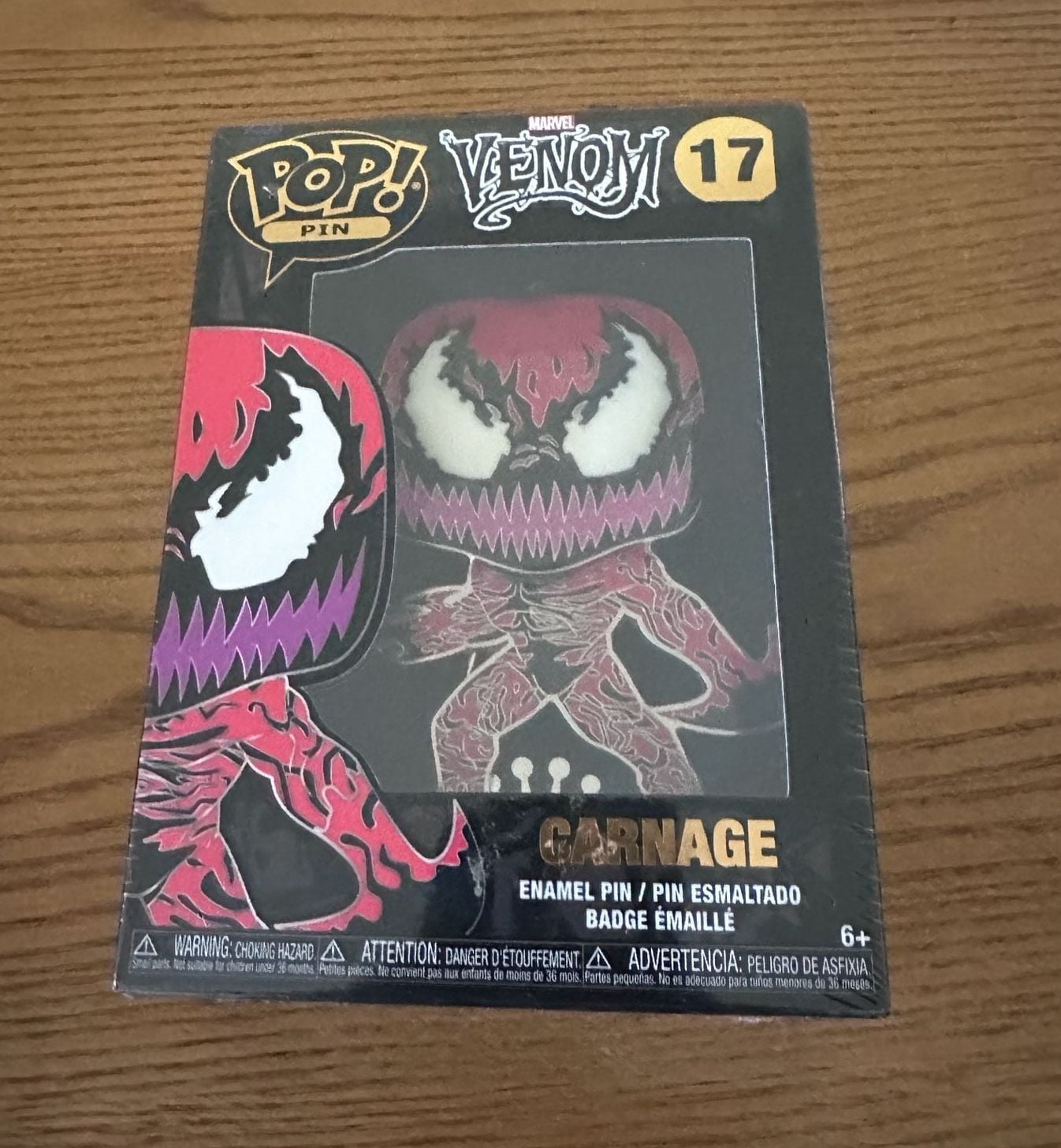 Funko Pop! Pin Marvel Venom Carnage Number 17 1