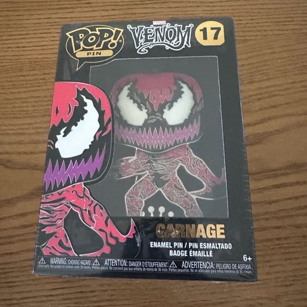 Funko Pop! Pin Marvel Venom Carnage Number 17