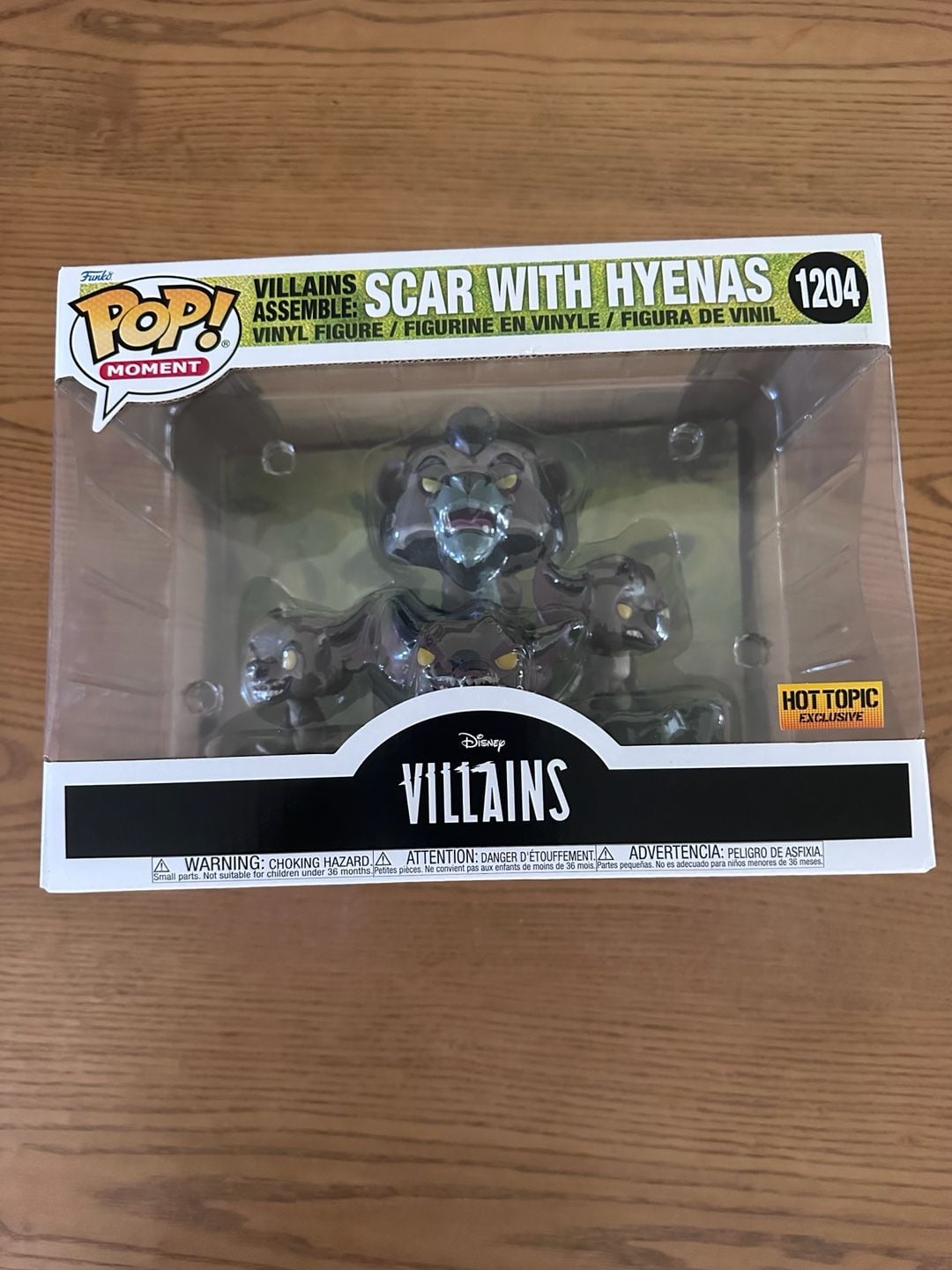 Funko Pop! Disney Villains Scar With Hyenas 1204 Hot Topic Exclusive 1