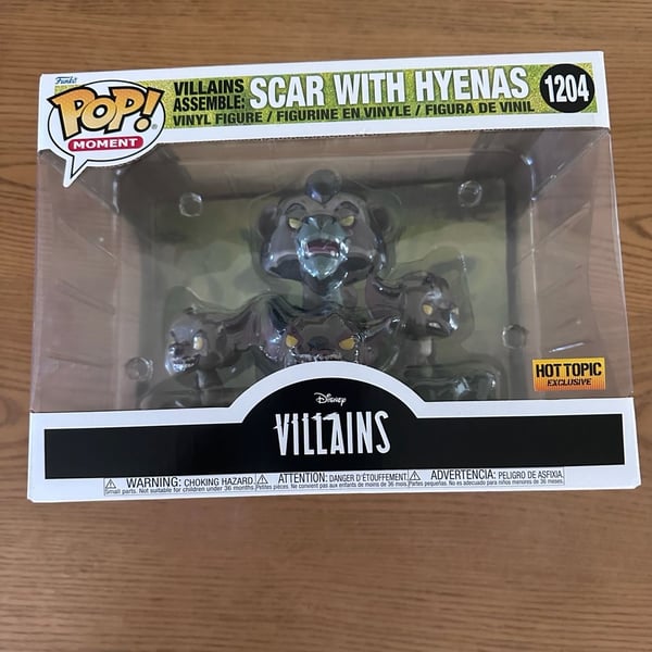 Funko Pop! Disney Villains Scar With Hyenas 1204 Hot Topic Exclusive