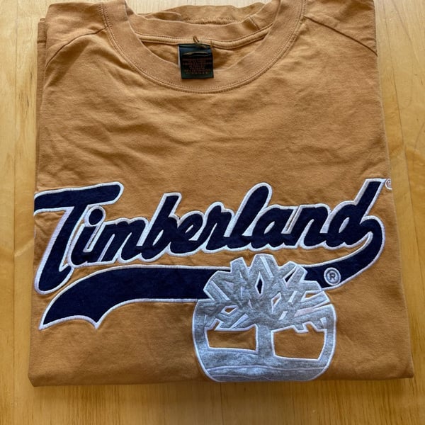 Timberland Long Sleeve Embroidered Logo Shirt Wheat Yellow