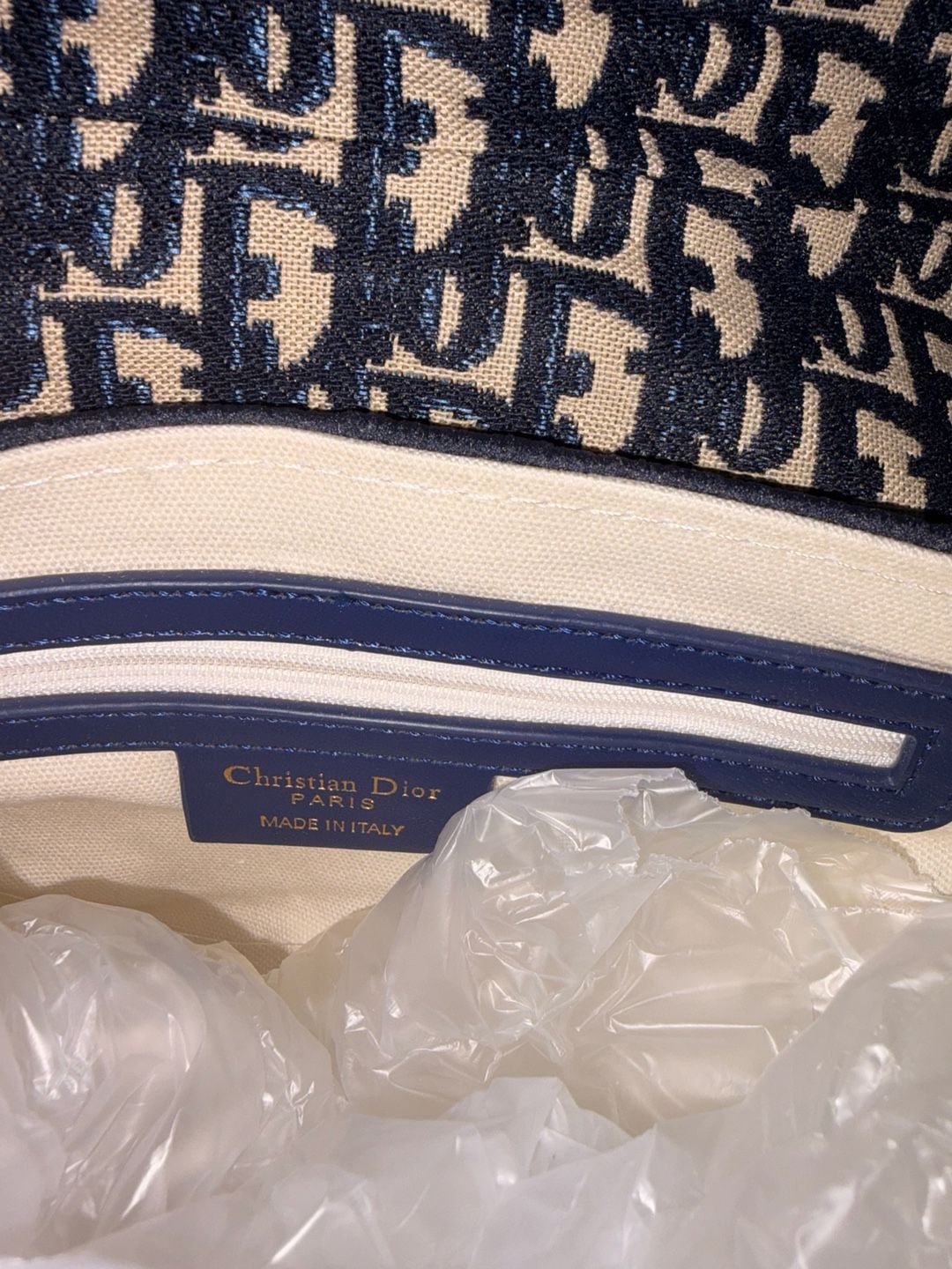 Christian Dior Saddle Bag Blue 3