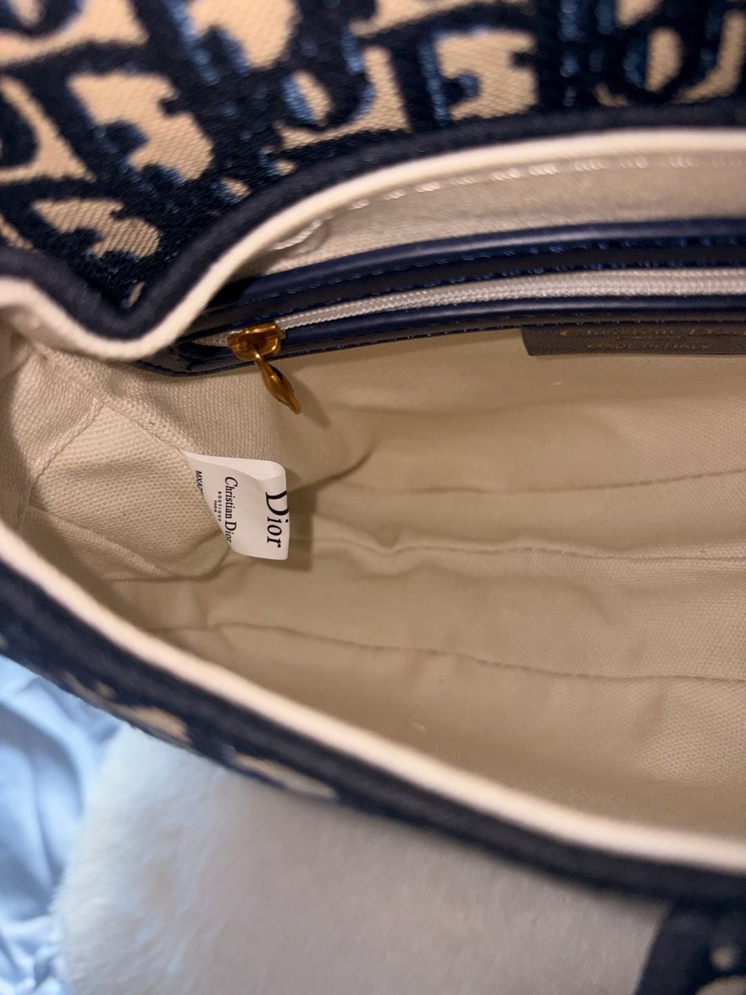 Christian Dior Saddle Bag Blue 5