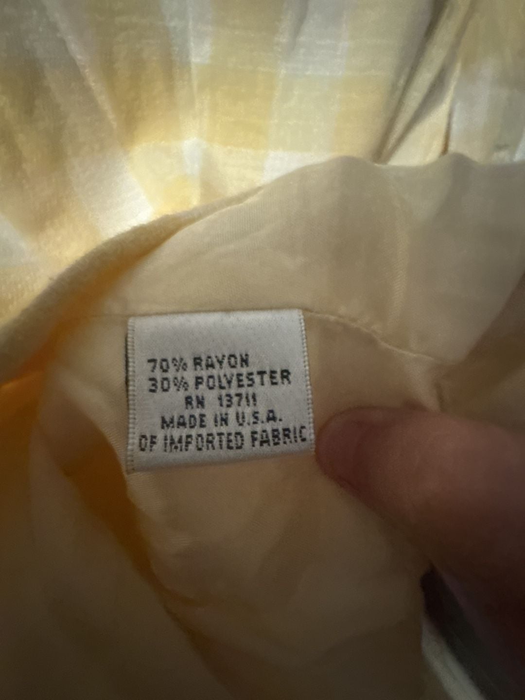 Valerie Stevens Jacket Size 4 Yellow White Gingham Double Breasted 5