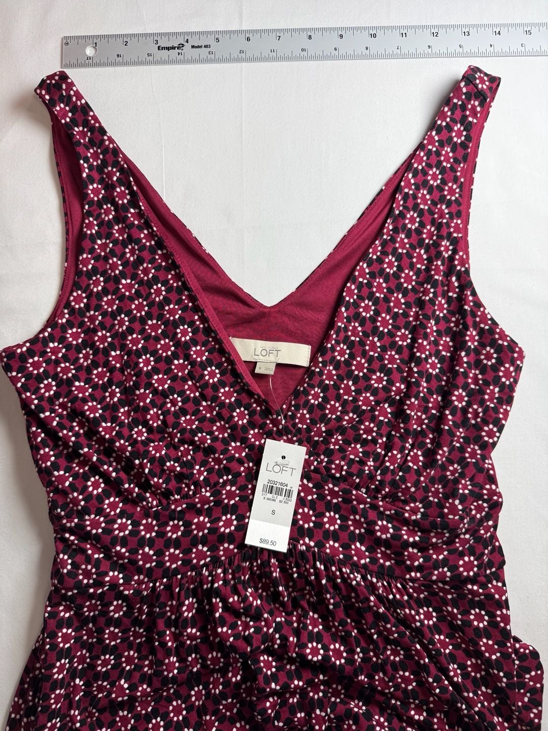 Loft V-Neck Floral Print Maxi Dress Size S 4