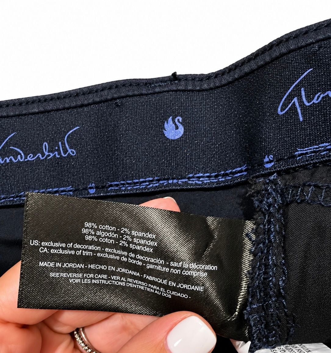 Gloria Vanderbilt Pants Size 10 Black Cotton Blend 4