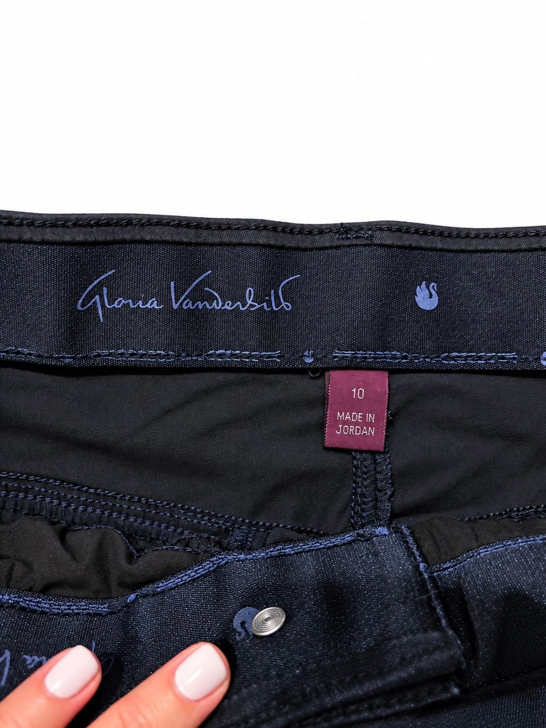 Gloria Vanderbilt Pants Size 10 Black Cotton Blend 5