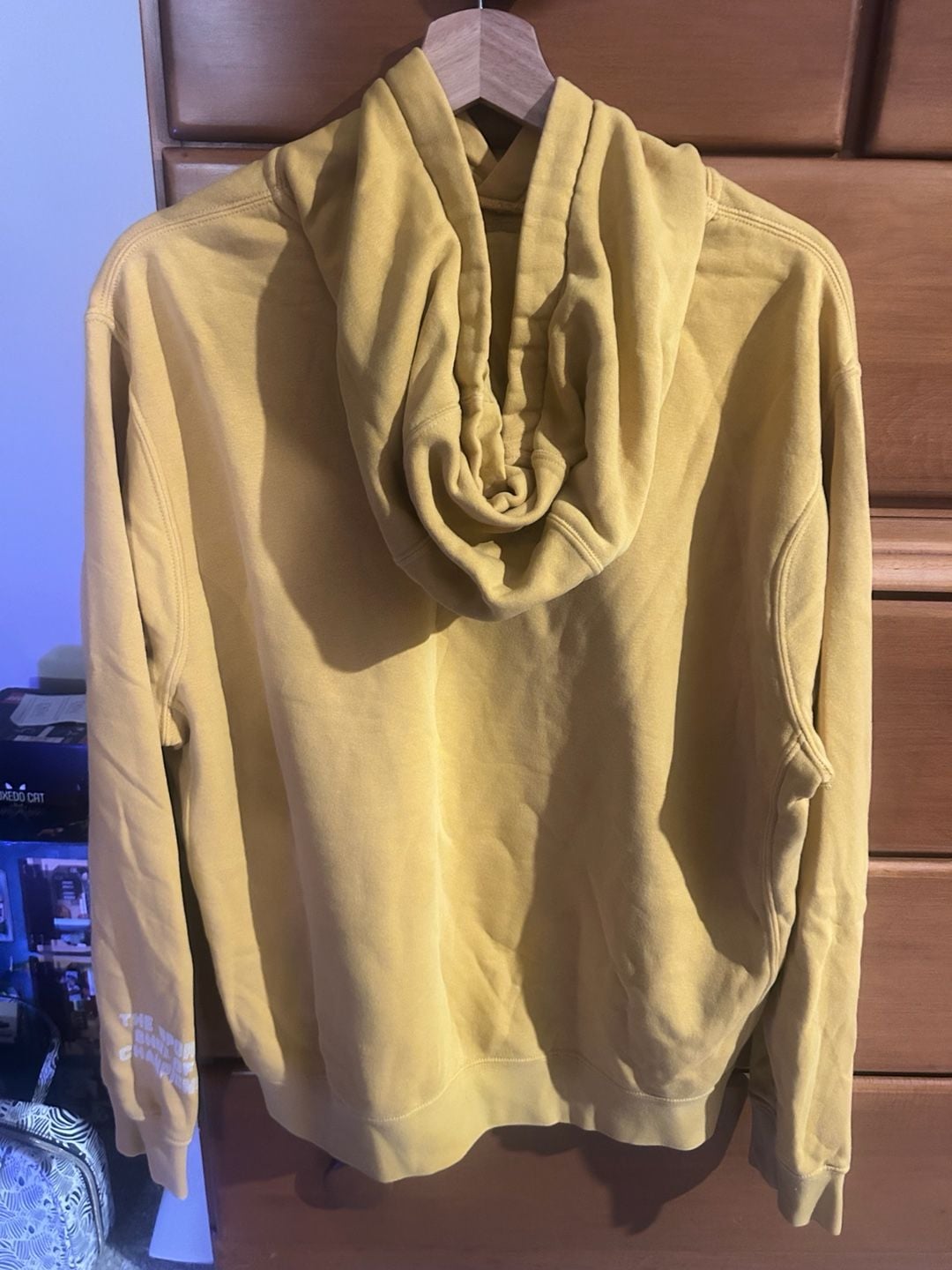 Nike Evolve Sunburst Pullover Hoodie Size M Yellow Sport Shoe 3
