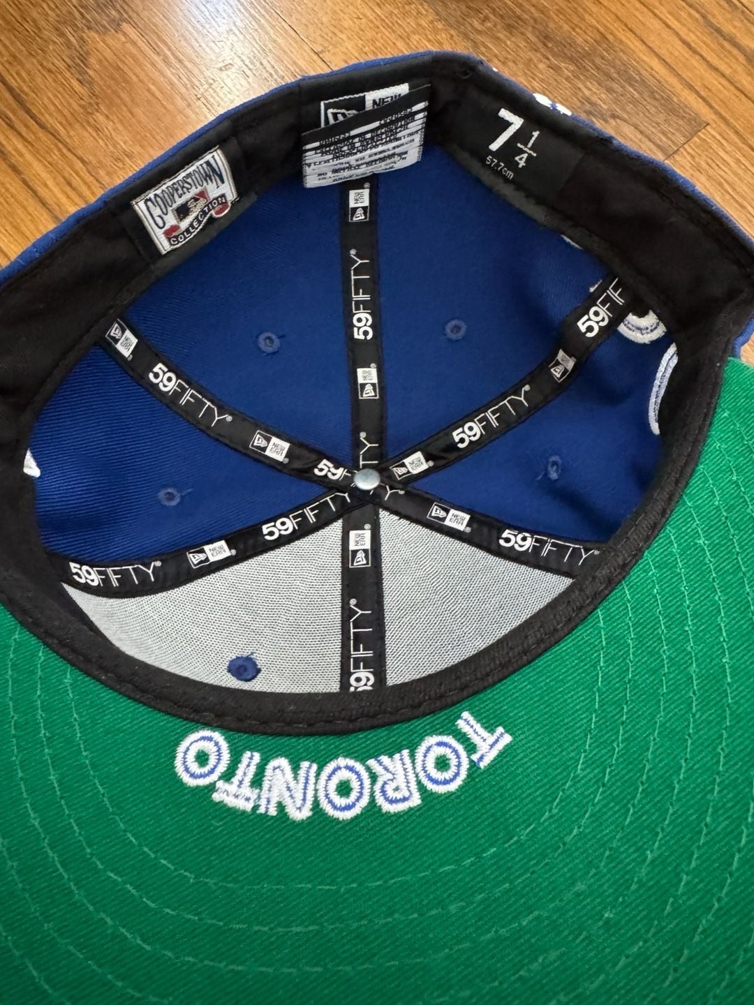 New Era Toronto Blue Jays 59FIFTY Size 7 1/4 Hat Cooperstown Collection 6