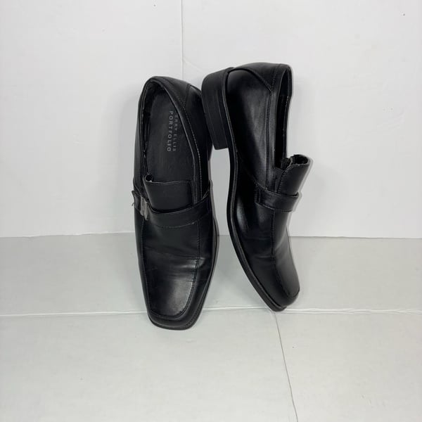 Perry Ellis Portfolio Kentley Loafer Size 10.5 Black Dress Shoes