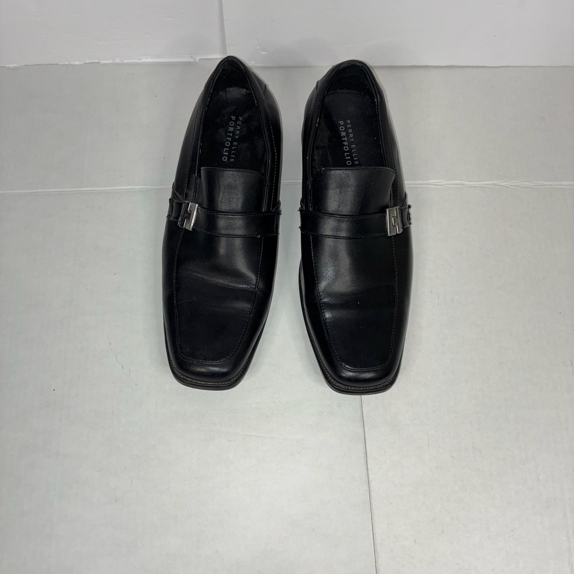 Perry Ellis Portfolio Kentley Loafer Size 10.5 Black Dress Shoes 3