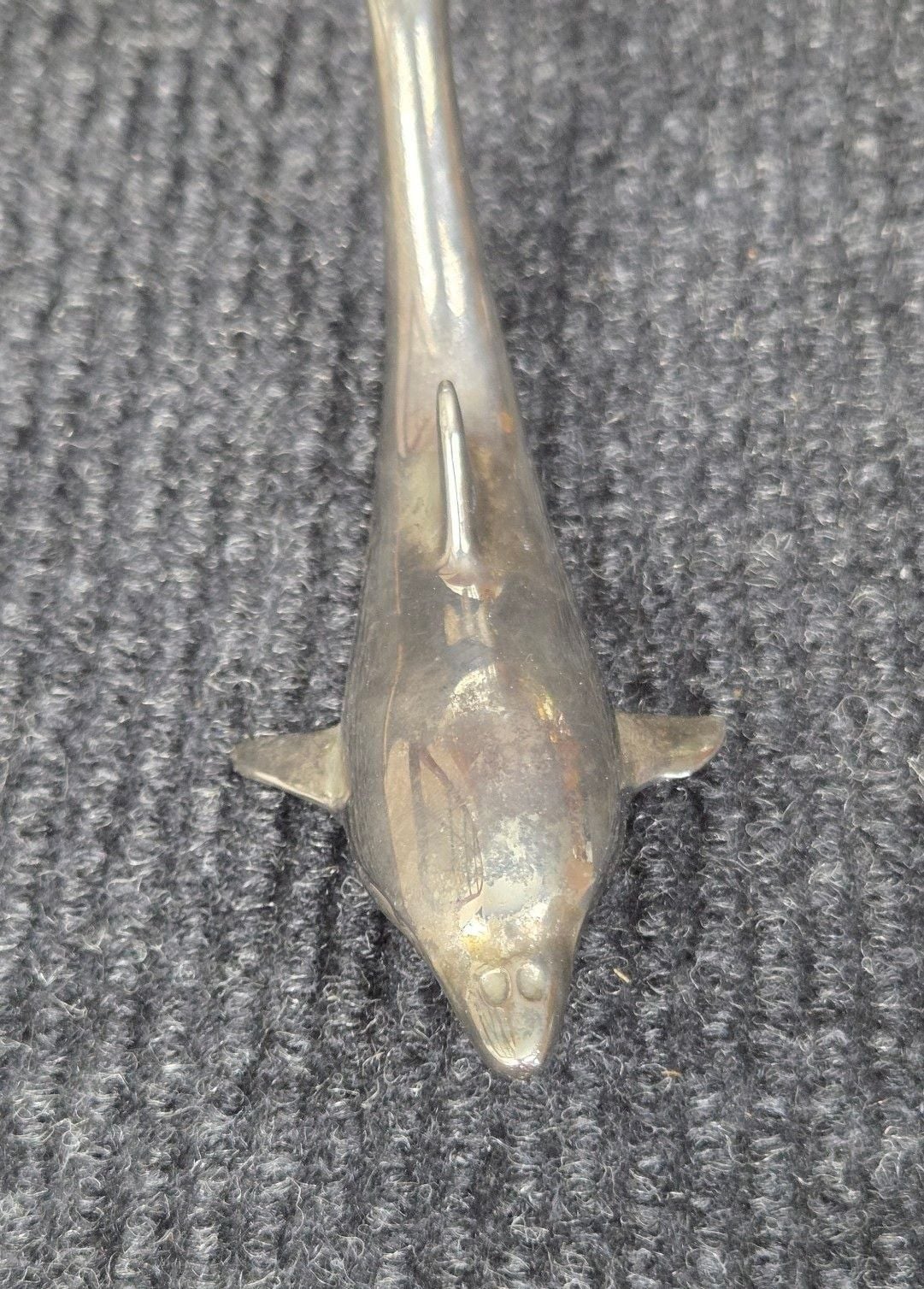 Vintage Silver Plated Dolphin Bottle Opener Barware 2