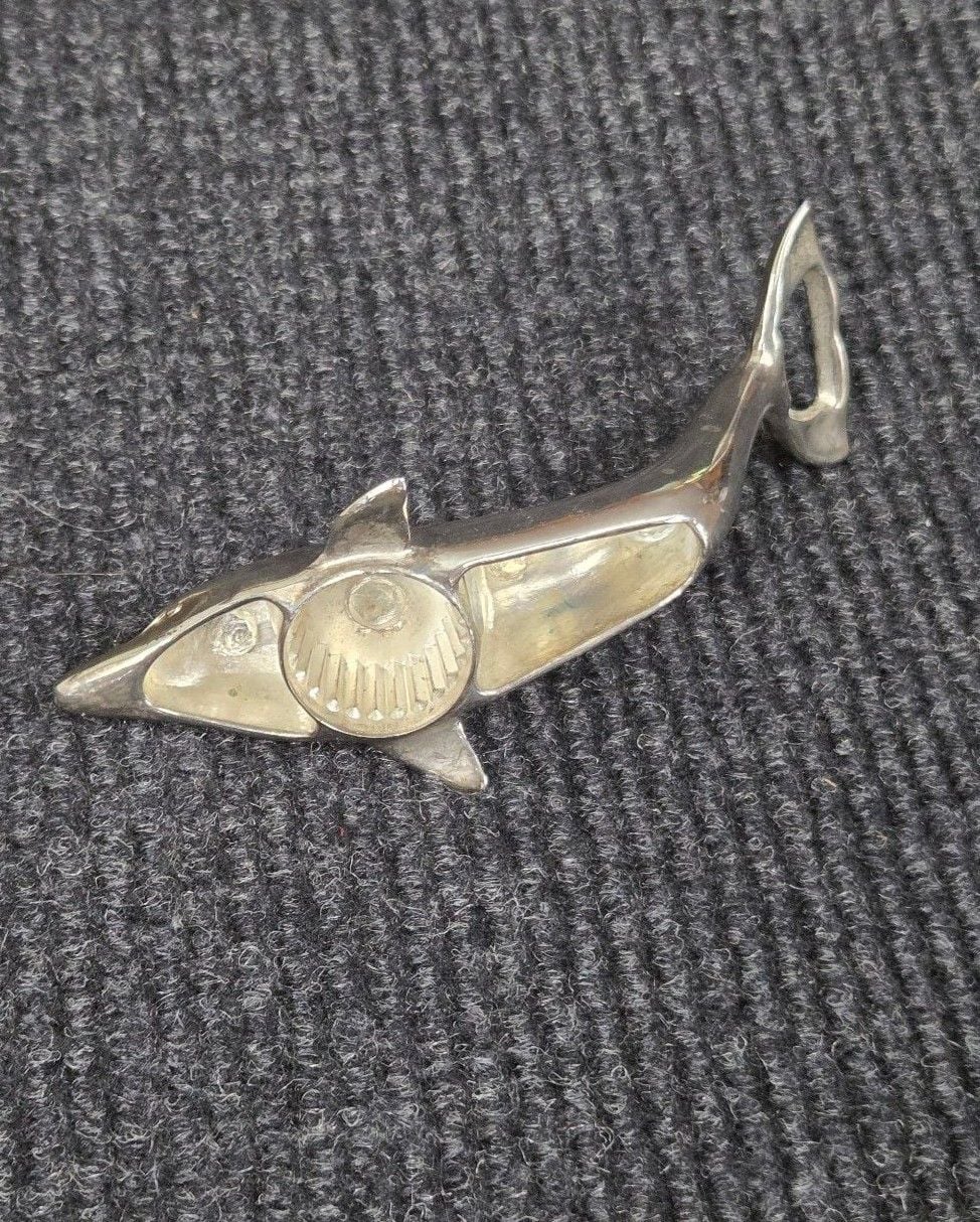 Vintage Silver Plated Dolphin Bottle Opener Barware 3