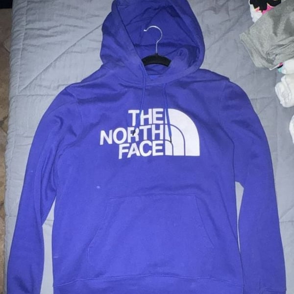 The North Face Half Dome Pullover Hoodie Size M Purple White